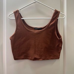 SHEIN brown/ red crop top size: M